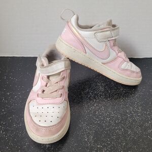 Nike Court Borough Low 2 toddler Sneakers White Pink
